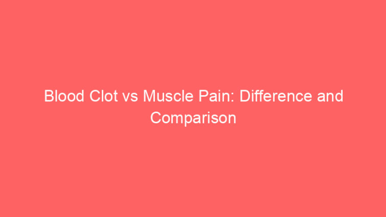 blood clot vs muscle pain difference and comparison 652151