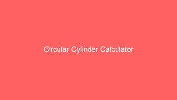 circular cylinder calculator 660559