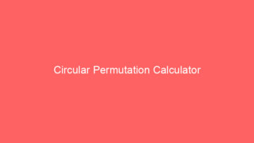Circular Cylinder Calculator