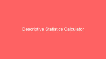 descriptive statistics calculator 661163
