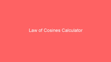 law of cosines calculator 662614