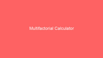 multifactorial calculator 662522