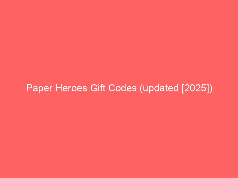 Panilla Saga Gift Codes (updated [2025])