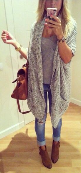 Pin page Pin page - brown cardigan outfit