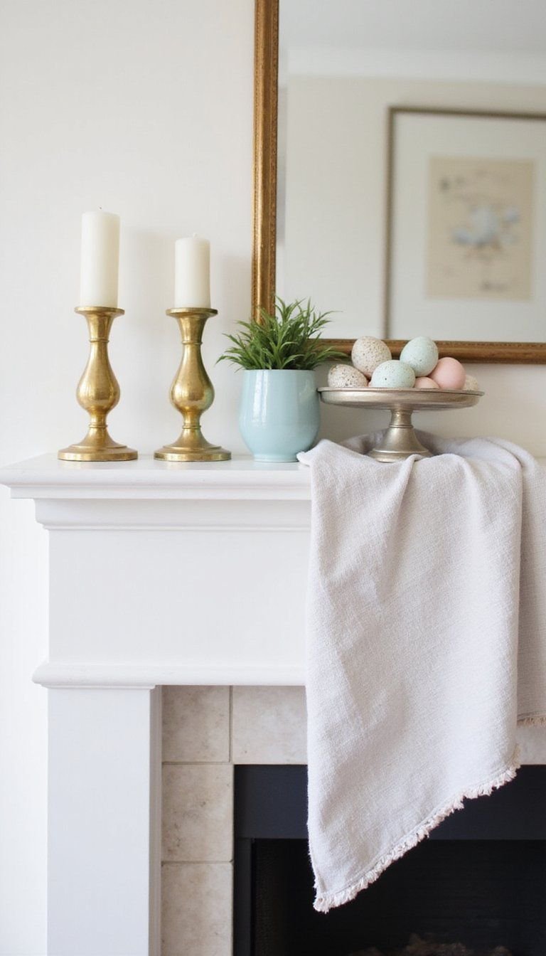 Metallic Accents with Soft Pastel Layers