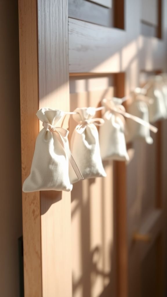 Scented lavender sachet garland that whispers spring